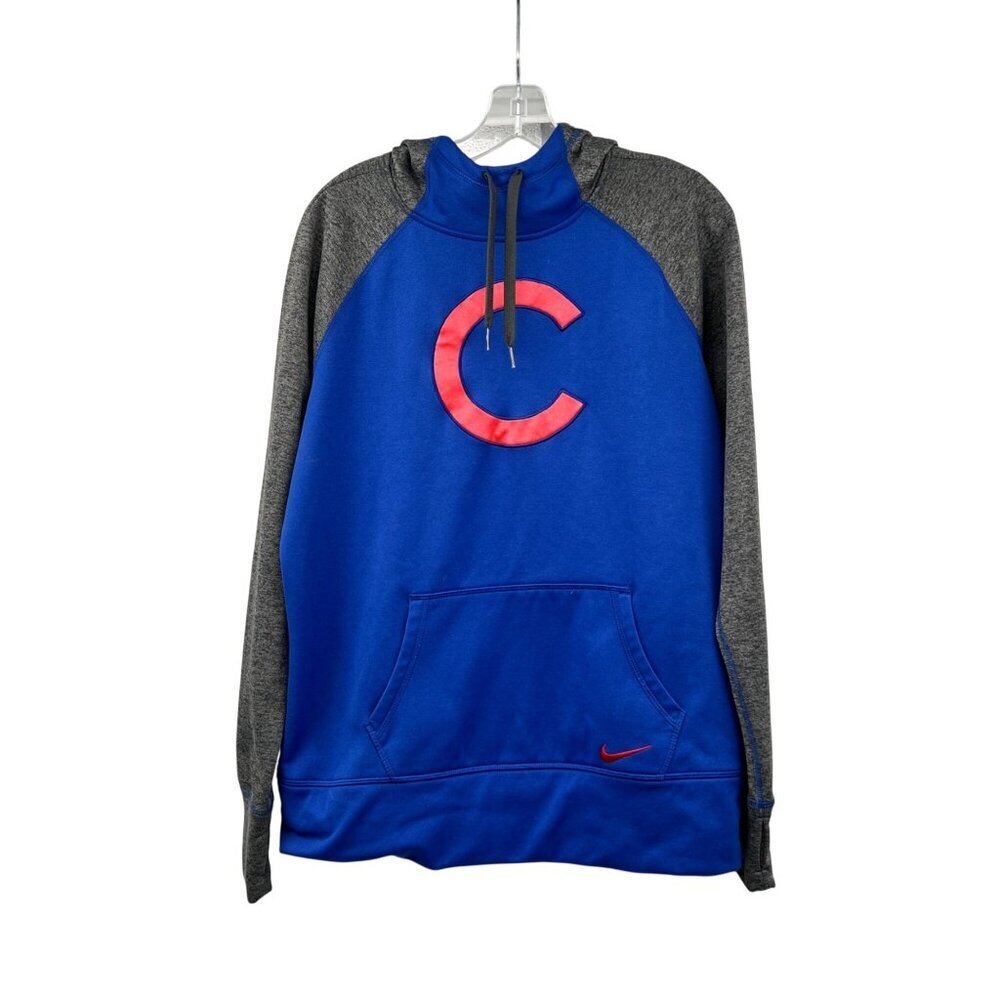 Nike Womens Chicago Cubs Pullover Hoodie Multicolor Size XL